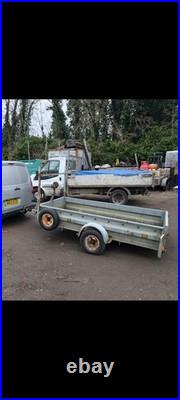 Trailer 8x4ft Galvanised Braked New Tyres Locking Hitch Electrics Working Order