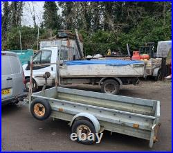 Trailer 8x4ft Galvanised Braked New Tyres Locking Hitch Electrics Working Order