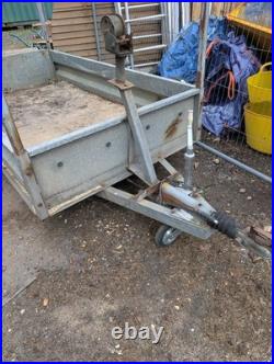 Trailer 8x4ft Galvanised Braked New Tyres Locking Hitch Electrics Working Order