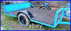 Trailer Car Plant Flat Bed Drop Tailgate Project Strong HeavyDuty Good Condition