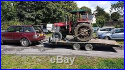 Trailer Ifor Williams 16ft beaver tail flatbed car transporter Tractor Plant