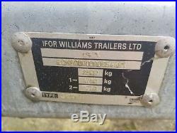 Trailer Ifor Williams BV106 7H/R Box Trailer 3500kg Van & Ramp Door 2009