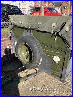 Trailer Single Axle With Canvas Cover Misc Surplus Used Looks Ok Viewing Welcome