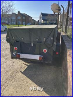 Trailer Single Axle With Canvas Cover Misc Surplus Used Looks Ok Viewing Welcome