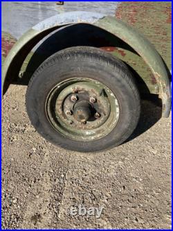 Trailer Single Axle With Canvas Cover Misc Surplus Used Looks Ok Viewing Welcome