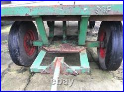 Trailer Trolley Work Bench Heavy Solid Iron Table Shelf Factory Workshop Farm