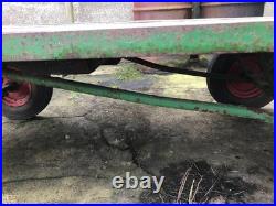 Trailer Trolley Work Bench Heavy Solid Iron Table Shelf Factory Workshop Farm