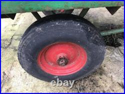 Trailer Trolley Work Bench Heavy Solid Iron Table Shelf Factory Workshop Farm