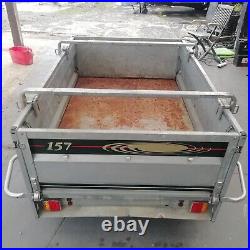 Trailer by Daxara tipping, galvanised, load bars and cover. Camping trailer Ect