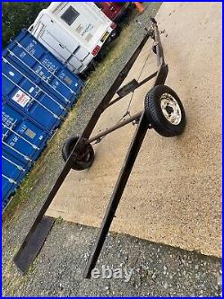 Trailer chassis, braked, single axle