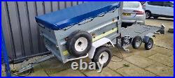 Trailer double height 5x3 600kg max camping, franc