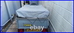 Trailer with Spare Wheel And Wheel Lock