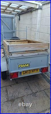 Trailer with Spare Wheel And Wheel Lock