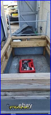Trailer with Spare Wheel And Wheel Lock
