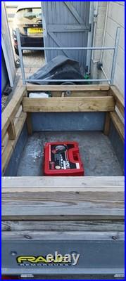 Trailer with Spare Wheel And Wheel Lock