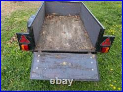 Trailer with opening tailgate