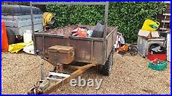 Trailer with winch and snatch block