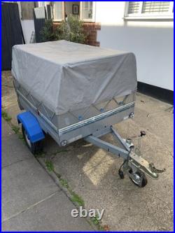 Trelgo 1250 Tipping Box Trailer Including High Frame And Cover camping