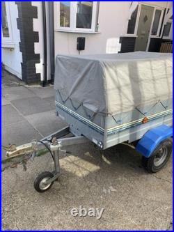 Trelgo 1250 Tipping Box Trailer Including High Frame And Cover camping