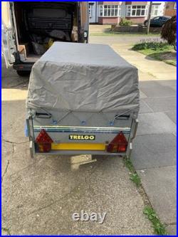 Trelgo 1250 Tipping Box Trailer Including High Frame And Cover camping