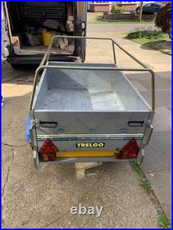 Trelgo 1250 Tipping Box Trailer Including High Frame And Cover camping