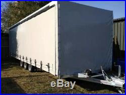 Tri Axle Curtain Side Car Trailer 3500kg, Ramps + Winch