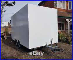Twin Axle 14ft long x 7.6ft wide 8ft tall Box Trailer