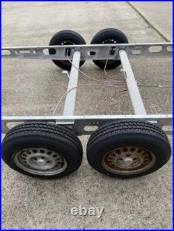 Twin Axle Braked Trailer Chassis Tiny Home, Glamping Shepards Hut 2000kg