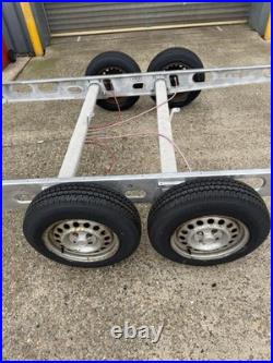 Twin Axle Braked Trailer Chassis Tiny Home, Glamping Shepards Hut 2000kg