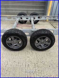 Twin Axle Braked Trailer Chassis Tiny Home, Glamping Shepards Hut 2019 Alloys