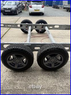 Twin Axle Braked Trailer Chassis Tiny Home, Glamping Shepards Hut 2019 Alloys