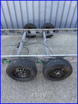 Twin Axle Braked Trailer Chassis Tiny Home, Glamping Shepards Hut Project