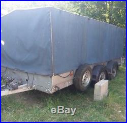 Twin Axle Covered Car Transporter Trailer Great For Moving Classic Cars