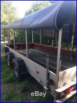 Twin Axle Covered Car Transporter Trailer Great For Moving Classic Cars