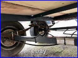 Twin Axle Indespension Leaf Spring Braked Heavy Duty Steel Trailer