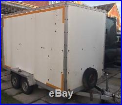 Twin Axle Large Box Trailer Not Braked