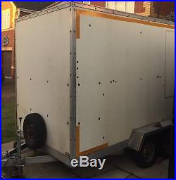 Twin Axle Large Box Trailer Not Braked
