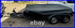 Twin Axle trailer 8ft by 4ft heavy duty ex plant trailer with ramps
