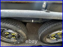 Twin Axle trailer 8ft by 4ft heavy duty ex plant trailer with ramps