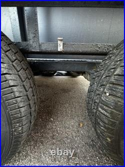 Twin Axle trailer 8ft by 4ft heavy duty ex plant trailer with ramps