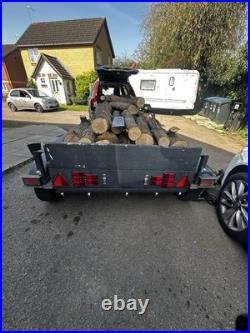 Twin Axle trailer 8ft by 4ft heavy duty ex plant trailer with ramps