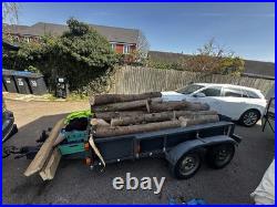 Twin Axle trailer 8ft by 4ft heavy duty ex plant trailer with ramps