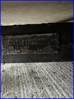 Twin Axle trailer 8ft by 4ft heavy duty ex plant trailer with ramps