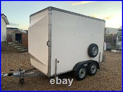 Twin axle box trailer Blueline