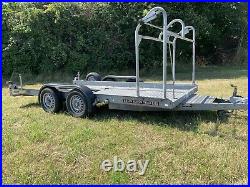 Twin axle car transporter trailer