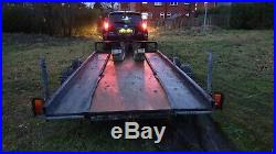 Twin axle car transporter trailer heavy duty, with ramps