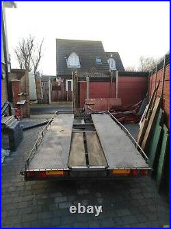 Twin axle fully galvanised 2700kg car transporter trailer/flat bed