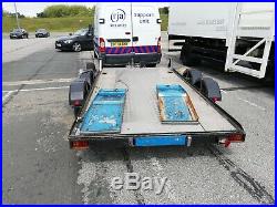Twin axle trailer. Has been refurbished with new decking
