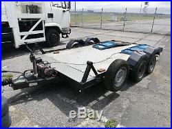 Twin axle trailer. Has been refurbished with new decking