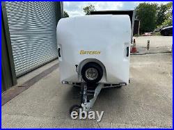 USED BATESON 120V Twin Axle Box Trailer 7ft X 4ft X 4ft 750KG MGW